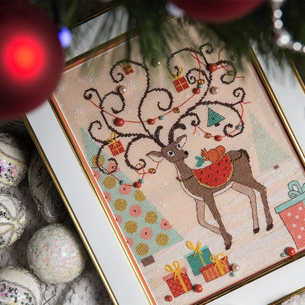 Counted Cross Stitch Kit "New Year Courier"