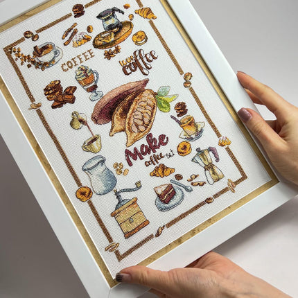 DIY Counted Cross Stitch Kit "Delicious stories"