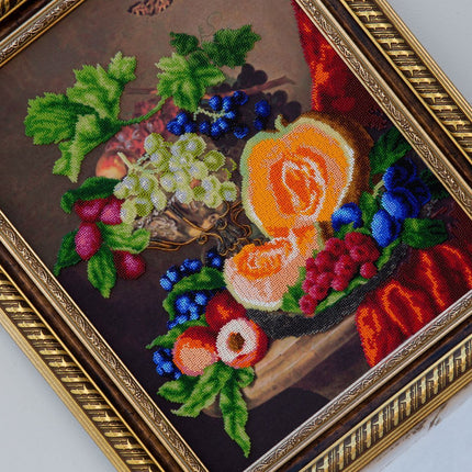 DIY Beadwork kit "Still life with pumpkin"