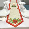 DIY Table Runner kit "Christmas flower", Bead Embroidery Kit, Handmade table runner