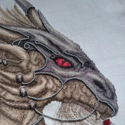 DIY Counted Cross Stitch Kit "Guardian of treasure"