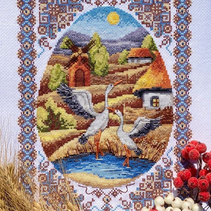 Counted Cross Stitch Kit "On water meadows"