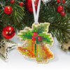 Christmas Bead Embroidery Kit Christmas toys Set 5 pcs Christmas tree toys