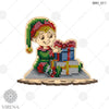 DIY Christmas decoration kit "Christmas elf with gifts"