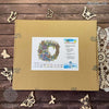 DIY Beaded Door Wreath Kit "Wildflowers and butterflies" Embroidery on wood, Home decoration