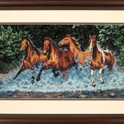 DIY "Galloping Horses" 18.1"x9.8"