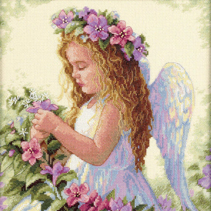 DIY "Passion Flower Angel" 10.6"x10.6"