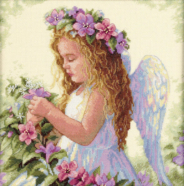 DIY "Passion Flower Angel" 10.6"x10.6"
