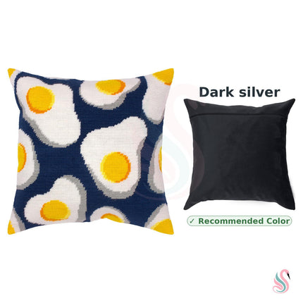 Needlepoint Pillow Kit "Fried Eggs"