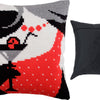 Cross Stitch Pillow Kit "Flirting"