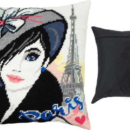 Needlepoint Pillow Kit "Parisian"