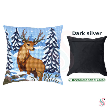 Cross Stitch Pillow Kit "Winter deer"