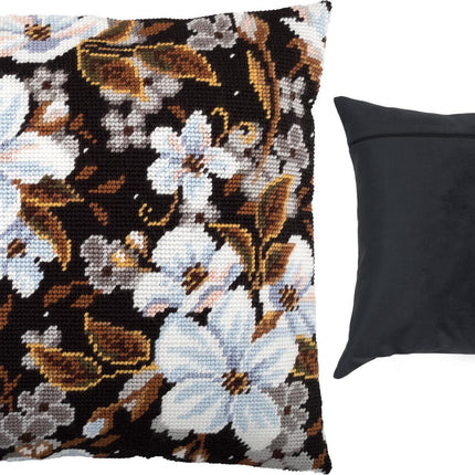 Needlepoint Pillow Kit "Apple Blossom"