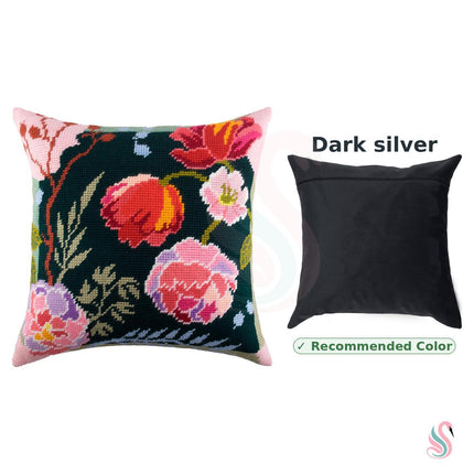 Needlepoint Pillow Kit "Night Flowers"