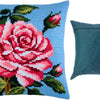 Cross Stitch Pillow Kit "Rose"
