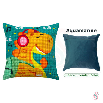 Cross Stitch Pillow Kit "Baby Dragon"