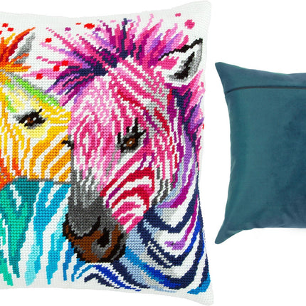 Needlepoint Pillow Kit "Zebras"