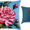 Cross Stitch Pillow Kit "Rose"