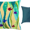 Needlepoint Pillow Kit "Fish in Seaweed"