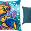 Cross Stitch Pillow Kit "Tropical Fish"
