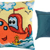 Cross Stitch Pillow Kit "Submarine"