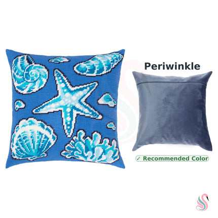 Needlepoint Pillow Kit "Treasures of the Sea"