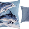 Needlepoint Pillow Kit "Dolphins"