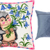 Needlepoint Pillow Kit "Hedgehog with Bellflowers"