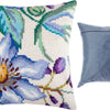 Cross Stitch Pillow Kit "Clematis"