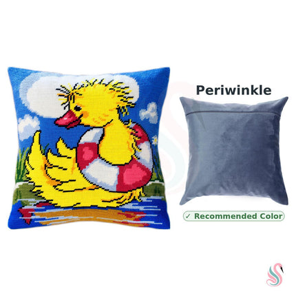 Needlepoint Pillow Kit "Duckling the Sailor"