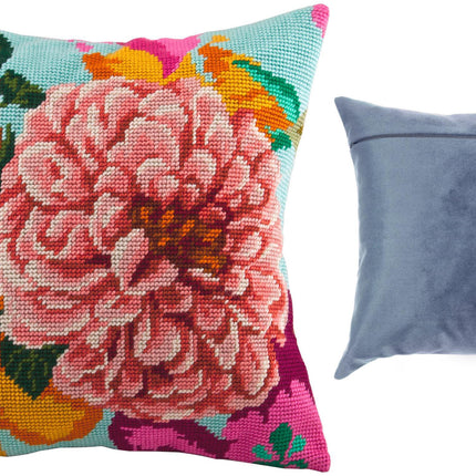 Needlepoint Pillow Kit "Tea Rose"
