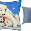 Needlepoint Pillow Kit "Polar Bears"