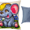 Needlepoint Pillow Kit "Funny Elephant"