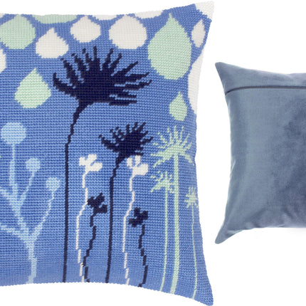 Needlepoint Pillow Kit "Purple Reverie"