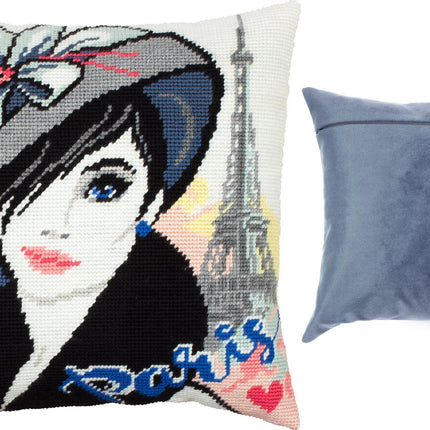 Needlepoint Pillow Kit "Parisian"