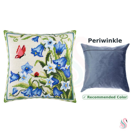 Needlepoint Pillow Kit "Bellflowers"