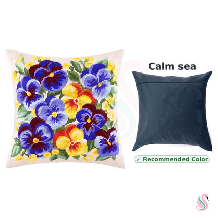 Needlepoint Pillow Kit "Spring Flowers"