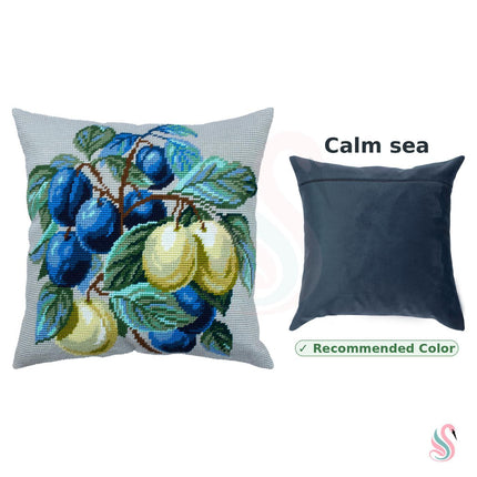 Needlepoint Pillow Kit "Plum Branches"