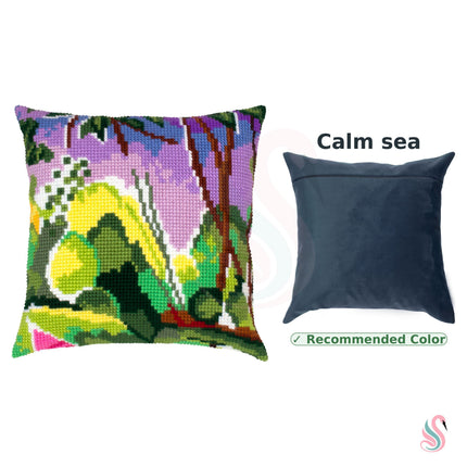 Cross Stitch Pillow Kit "Riverbank, H. Matisse"