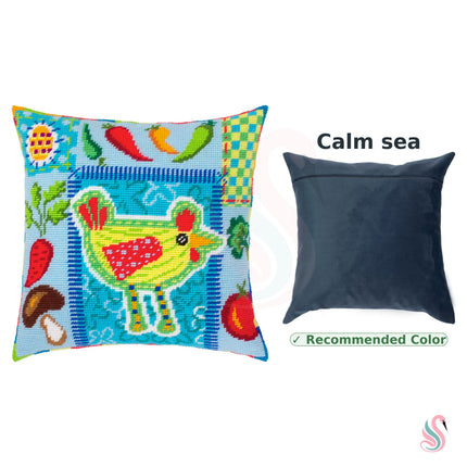 Needlepoint Pillow Kit "Rustic Kitchen Charm"