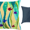 Needlepoint Pillow Kit "Fish in Seaweed"