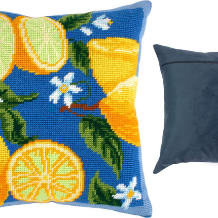 Needlepoint Pillow Kit "Lemons"