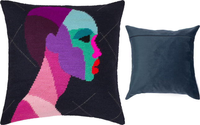 Needlepoint Pillow Kit "Mysteriousness"