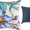 Cross Stitch Pillow Kit "Clematis"