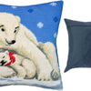 Needlepoint Pillow Kit "Polar Bears"