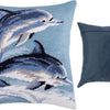 Needlepoint Pillow Kit "Dolphins"