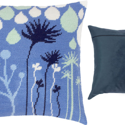 Needlepoint Pillow Kit "Purple Reverie"