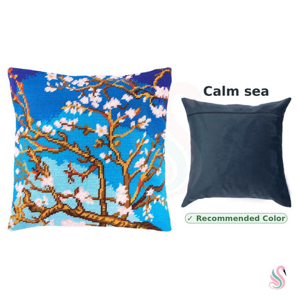 Needlepoint Pillow Kit "Almond Blossom"