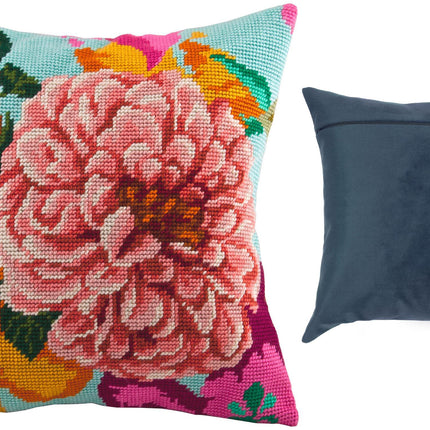Needlepoint Pillow Kit "Tea Rose"