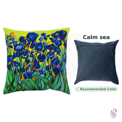 Needlepoint Pillow Kit "Irises"